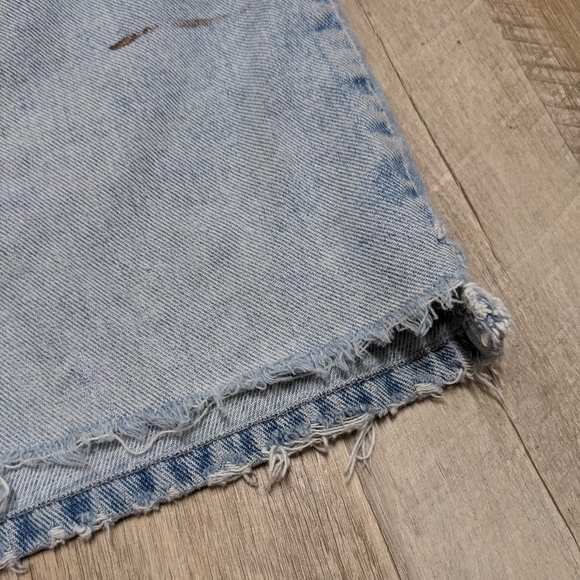 St. John's Bay Distressed Grunge Denim 90's Look Pencil Skirt - Picture 11 of 14